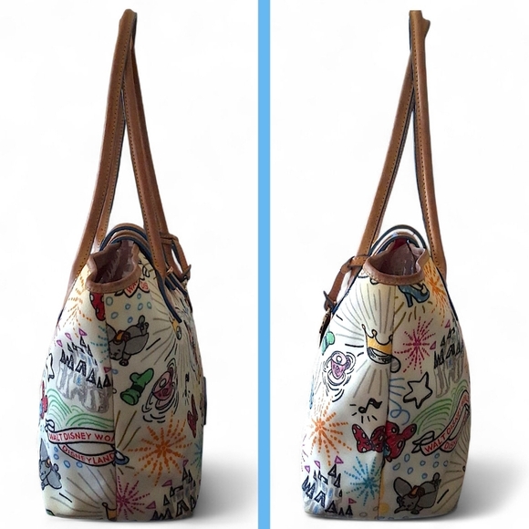 Dooney & Bourke Disney Parks Sketch Tote Bag Mickey Minnie Walt Disney World - Picture 4 of 14